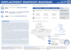 Baghdad Governorate Profile 2014 draft 3.indd