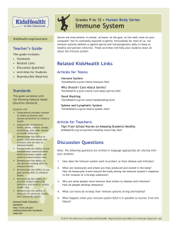 Immune System - KidsHealth in the Classroom