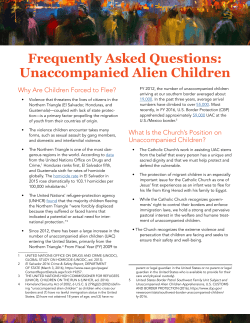 FAQ on Unaccompanied Children