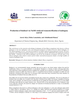 Production of biodiesel via NaOH catalyzed