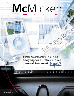 magazine - McMicken College of Arts and Sciences