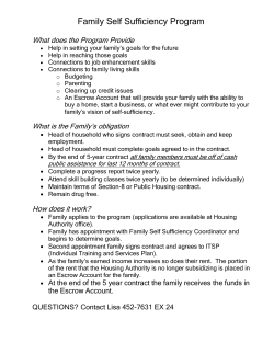 Family Self Sufficiency Program