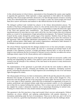 At this critical juncture in Libya`s history