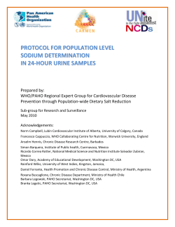 protocol for population level sodium determination in 24