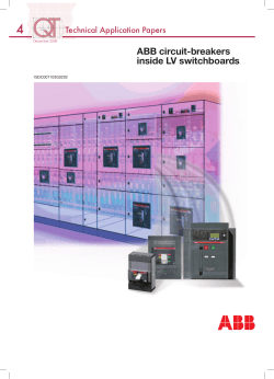 ABB circuit-breakers inside LV switchboards
