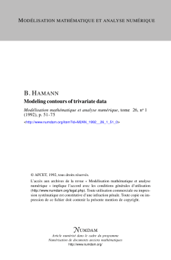 Modeling contours of trivariate data