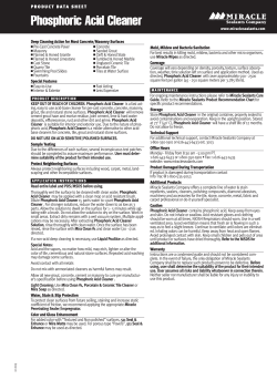Phosphoric Acid Cleaner