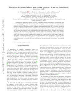 Adsorption of diatomic halogen molecules on graphene: A van der