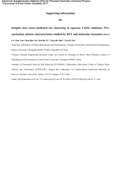 Supporting information for Insights into water