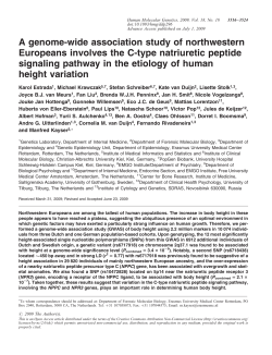 A genome-wide association study of northwestern Europeans