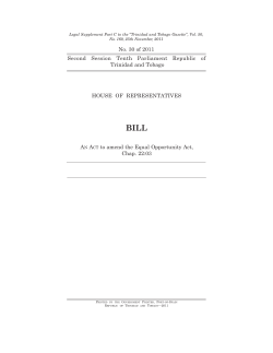 The Equal Opportunity (Amendment) (No.2) Bill, 2011