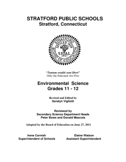 Environmental Science - Stratford Public Schools
