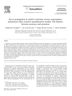 Error propagation in relative real