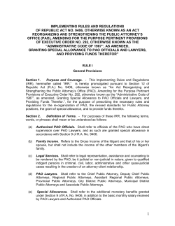 implementing rules and regulations