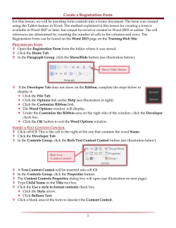 Create a Registration Form