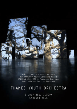 Programme - Thames Youth Orchestra