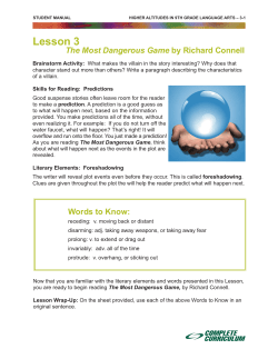 Most Dangerous Game - Madison County Schools