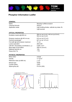 Phosphor Information Leaflet