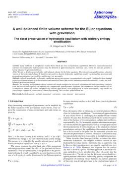 A well-balanced finite volume scheme for the Euler equations with
