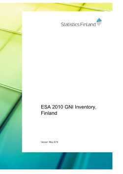 ESA 2010 GNI Inventory, Finland