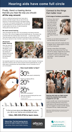 Hearing aids have come full circle