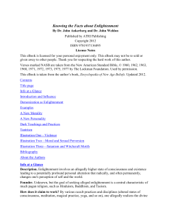 Knowing the Facts about Enlightenment