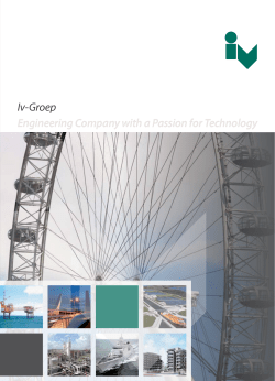 Iv-Groep Engineering Company with a Passion for Technology