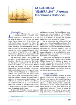 LA GLORIOSA &ldquo;ESMERALDA&rdquo;: Algunas