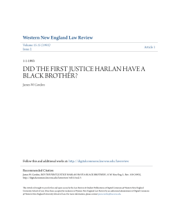 did the first justice harlan have a black brother?