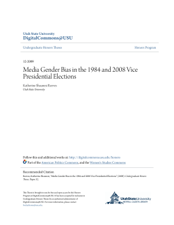 Media Gender Bias in the 1984 and 2008 Vice Presidential Elections