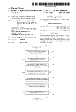 Category-based selections in an information access environment