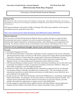 USF-Sarasota-Manatee - University of South Florida