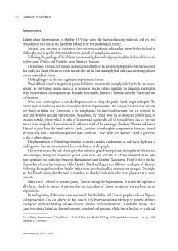 Impressionism - Fondazione De Chirico