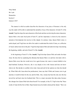 Aeneid Essay