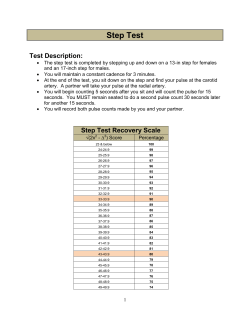 HESF Scale for Step Test