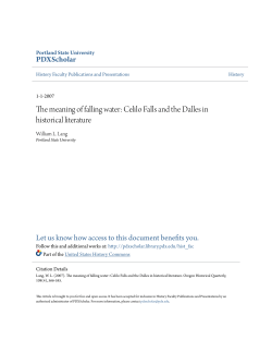 The meaning of falling water: Celilo Falls and the
