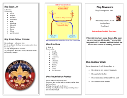 Flag Reverence (Boy Scout Pocket Size) - bsa