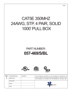 cat5e 350mhz 24awg, stp, 4 pair, solid 1000` pull box 057