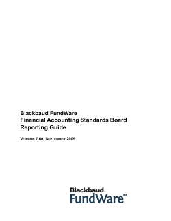 (FASB) Reporting Guide