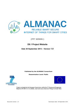 D9.1 Project Website