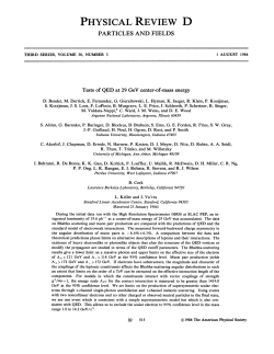 Tests of QED at 29 GeV center-of-mass energy