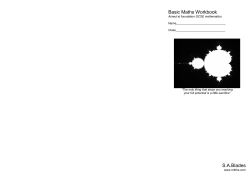 Basic Maths Workbook SABlades