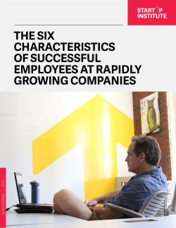 the six characteristics of successful employees at