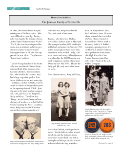 The Johnson Family: Home Front Soldiers