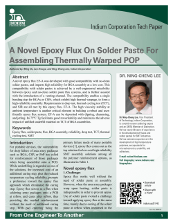 A Novel Epoxy Flux on Solder Paste for Assembling Thermally