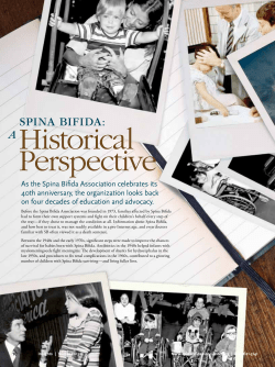 Historical Perspective - Spina Bifida Association