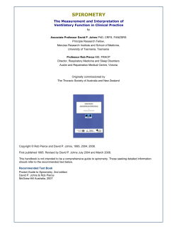 Spirometer Handbook - National Asthma Council Australia