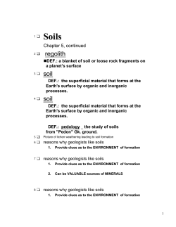 Soils - NDSU