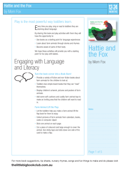Hattie and the Fox - The Little Big Book Club