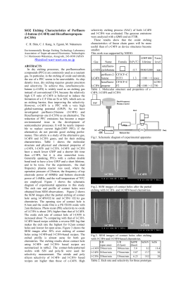 SiO2 Etching Characteristics of Perfluoro -2-butene (l